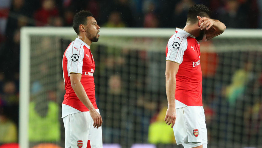 Coquelin và Giroud sẽ không ra sân vào cuối tuần này vì chấn thương.