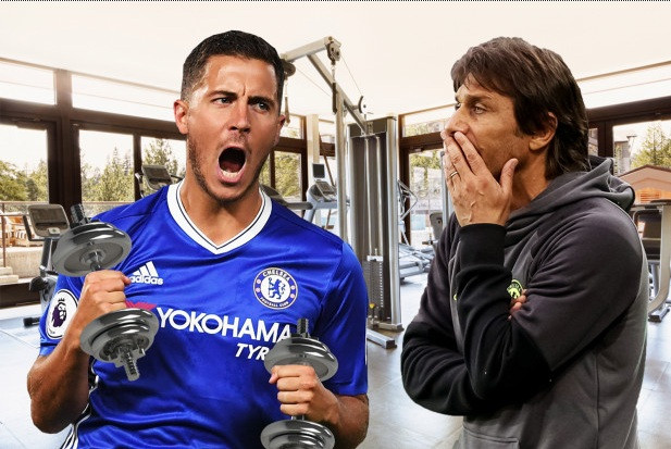 HLV Conte yêu cầu Eden Hazard phải tăng cân.