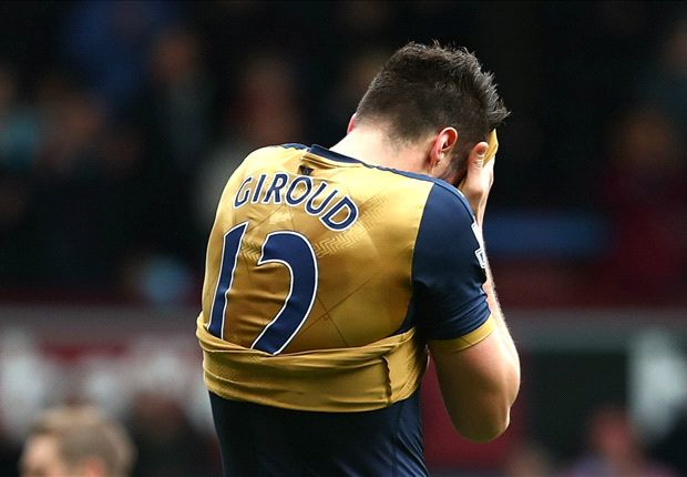 Giroud có trận thứ 14 liên tiếp không ghi bàn ở Premier League.