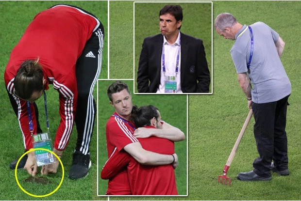 Bale và các đồng đội từ chối tập luyện vì mặt sân xấu.