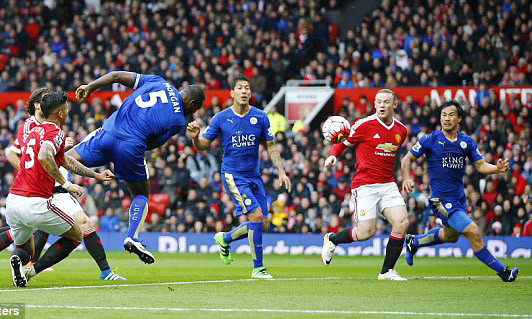 Morgan san bằng tỷ số cho Leicester.