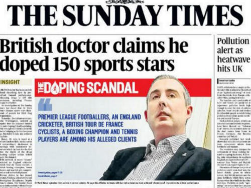 M.U, Arsenal, Leicester bị cáo buộc dùng doping.