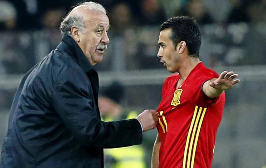 HLV Del Bosque không truy cứu phát biểu gây sốc của Pedro.