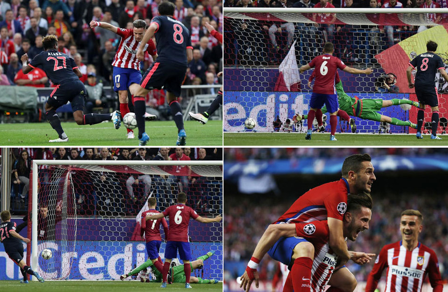 Cận cảnh pha solo ghi bàn đẹp mắt của Saul.