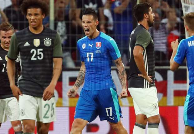 Slovakia đã đánh bại Đức ở loạt trận giao hữu. (Nguồn: Getty)