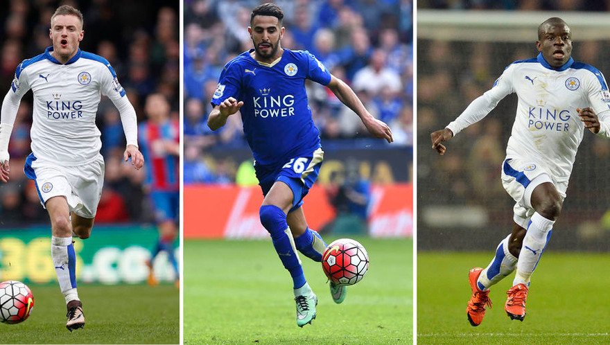 N'Golo Kante, Jamie Vardy và Riyad Mahrez đều có điều khoản phá vỡ hợp đồng không cao hơn 25 triệu euro.