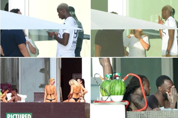 Pogba xả hơi tại Mỹ.