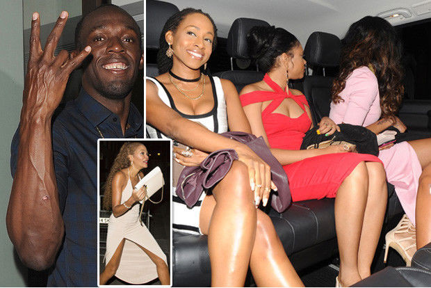 Usain Bolt mang 5 người đẹp về khách sạn “vui vẻ”.