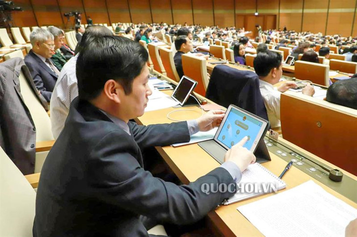 Uỷ ban Thường vụ Quốc hội lần đầu tiên sẽ cho ý kiến về dự án Quốc hội điện tử 