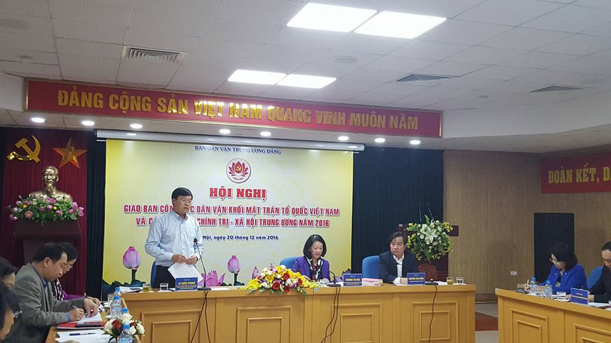 Bí thư thứ nhất Trung ương Đoàn Lê Quốc Phong phát biểu tại hội nghị