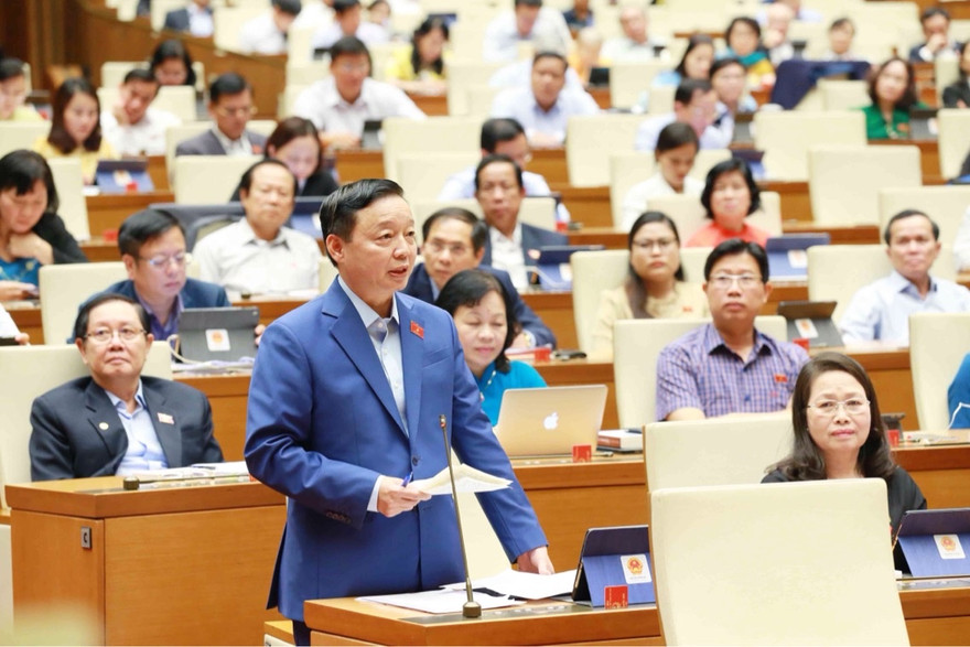 Bộ trưởng TN&MT Trần Hồng Hà. Ảnh Như Ý 