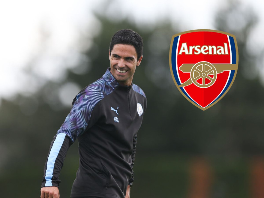HLV Mikel Arteta của Arsenal.