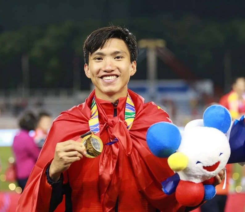 Đoàn Văn Hậu đã thi đấu ấn tượng tại SEA Games 30.