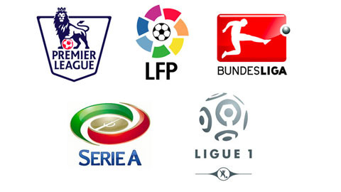 5 giải quốc gia châu Âu hàng đầu thế giới, nhiều người hâm mộ Việt Nam theo dõi, nhưng không thuộc diện được đặt cược. Ảnh: IE.