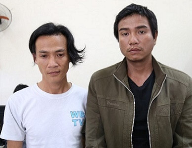 2 đối tượng Tuyền và Trịnh tại cơ quan điều tra