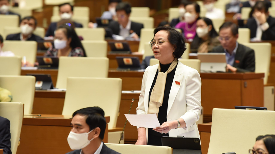 Bộ trưởng Bộ Nội vụ Phạm Thị Thanh Trà. Ảnh Như Ý