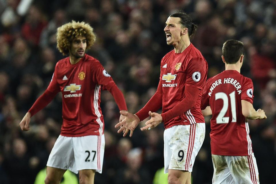Zlatan Ibrahimovic và Marouane Fellaini