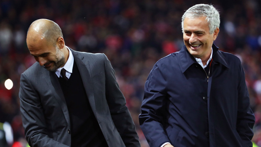 HLV Mourinho và HLV Guardiola đốp chát sau trận đấu.