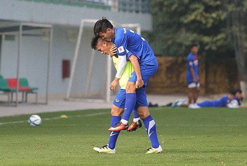 Tiến Linh dính chấn thương trong buổi tập mới đây của U23 Việt Nam.