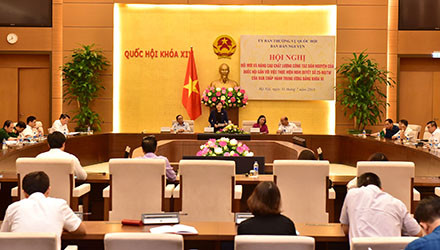 Hội nghị Đổi mới và nâng cao chất lượng công tác dân nguyện của Quốc hội. Ảnh QK