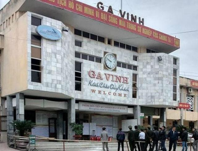 Đường sắt tạm dừng đón khách từ ga Vinh đi do địa phương đang giãn các xã hội để phòng dịch COVID-19. Ảnh minh hoạ.