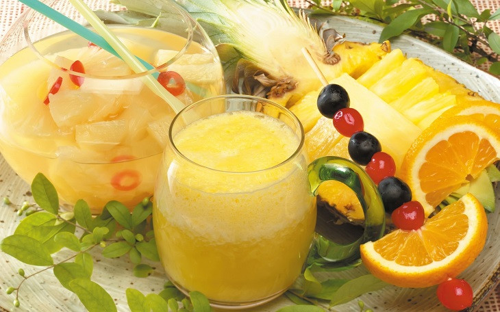 Nước ép dứa rất tốt cho người bị sỏi thận. Ảnh minh hoạ: Internet