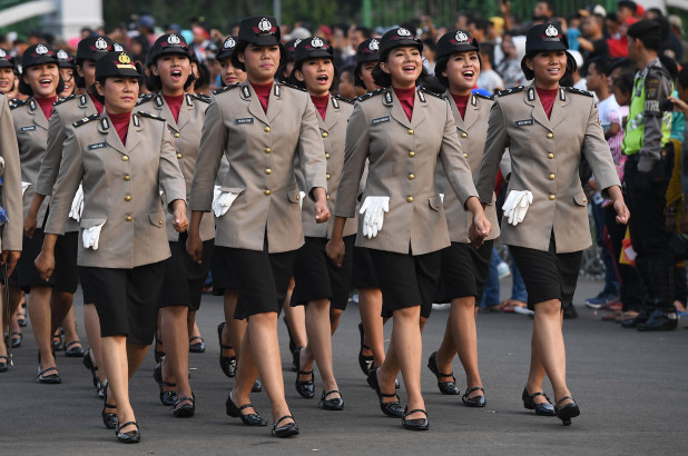 Nữ cảnh sát Indonesia. Ảnh minh họa