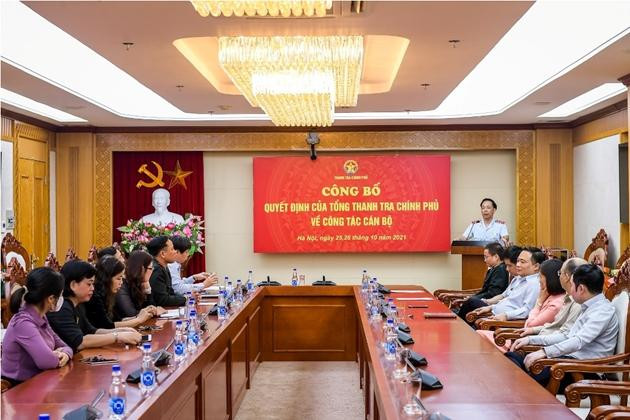 Điều động, bổ nhiệm cán bộ tại Thanh tra Chính phủ 