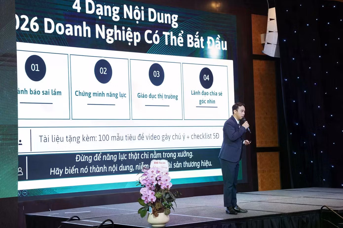 Diễn giả Lê Hiếu Nghĩa.