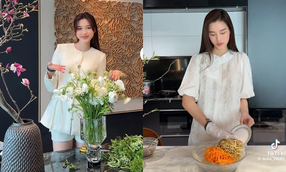 Hoa hậu Đỗ Thị Hà đối mặt tranh cãi khi chuẩn bị mâm cỗ cúng Ông Công Ông Táo