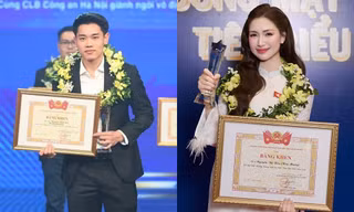 Hòa Minzy - Đình Bắc siêu dễ thương tại lễ trao giải Gương mặt trẻ Việt Nam tiêu biểu 2025