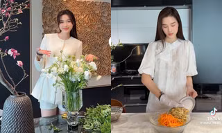 Phản ứng tinh tế của Hoa hậu Đỗ Thị Hà trước nhận xét “chỉ vào bếp làm màu” 