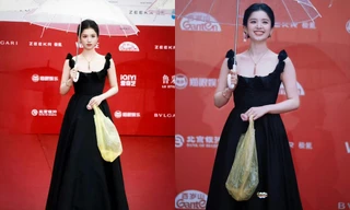 Trương Tịnh Nghi cầm túi nilon đi chợ mà bị nhầm sang túi hiệu nghìn đô