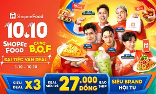 ShopeeFood chiêu đãi siêu deal 10.10, bạn đã sẵn sàng nhập tiệc?