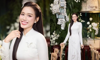 Lễ ăn hỏi của Hoa hậu Đỗ Thị Hà: Cô dâu mặc áo dài mang ý nghĩa đặc biệt