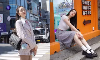 Hoa hậu Thanh Thủy đáng yêu tựa "cô bạn nhà bên" với phong cách nữ sinh Hàn Quốc