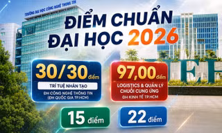 Điểm chuẩn Đại học 2026: Xuất hiện ngành chạm ngưỡng 30 điểm, có trường lấy từ 15 điểm