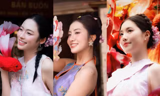 Hoa hậu Hà Trúc Linh, Á hậu Châu Anh - Vân Nhi rực rỡ trong bộ ảnh đón Trung Thu