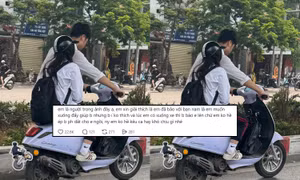 Đăng ảnh chê cô gái ngồi trên xe để bạn trai dắt bộ, người đăng nhận phản ứng ngược