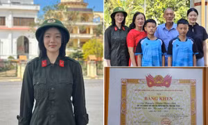 Cô bạn 2K4 tình nguyện nhập ngũ: Tốt nghiệp loại Xuất sắc, sở hữu IELTS 7.5