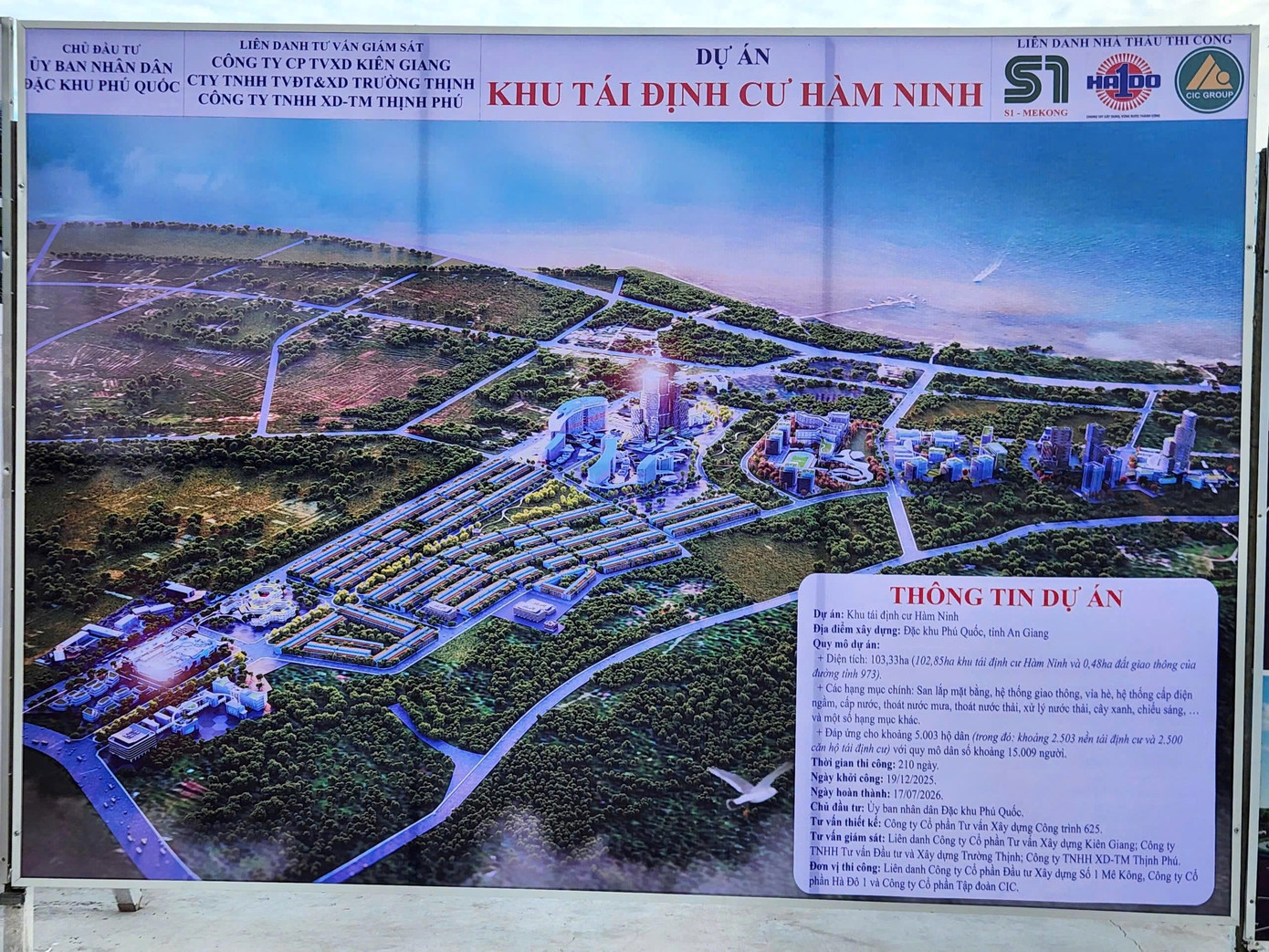 Phối cảnh dự án Khu tái định cư Hàm Ninh. Ảnh: Nhật Huy.