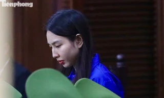 Thùy Tiên tại phiên tòa.
