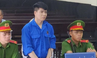 Bị cáo Sĩ tại phiên toà.