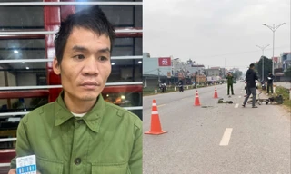 Đối tượng Phan Văn Liên và hiện trường vụ tai nạn.