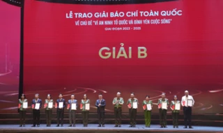 Báo Tiền Phong giành giải B Giải báo chí toàn quốc 'Vì An ninh Tổ quốc và bình yên cuộc sống'
