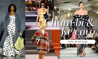 Họa tiết chấm bi và kẻ caro: Cuộc 'đổ bộ' của những giá trị cổ điển trong tủ đồ Gen Z 2026