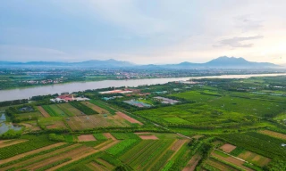 Hiện trạng vị trí xây dựng cầu Vân Phúc nối Hà Nội - Phú Thọ