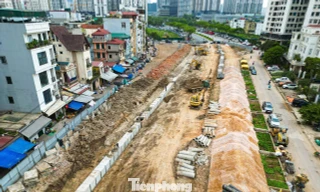 Trên công trường dự án Vành đai 2,5 vừa thi công, vừa giải phóng mặt bằng