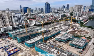 Cận cảnh công trường nghìn tỷ trên khu 'đất vàng' Giảng Võ