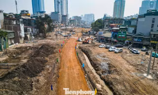 Toàn cảnh tuyến Vành đai 1 đoạn Hoàng Cầu – Voi Phục ngày thông xe kỹ thuật